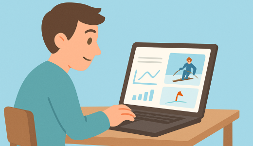 スキー上手くならない人の共通点。映像や数字の記録が重要な理由