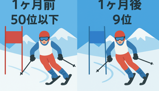 たった1種類のポールセットで短期間でアルペンスキーが上達するワケ。１日の練習量を２倍・３倍にする方法